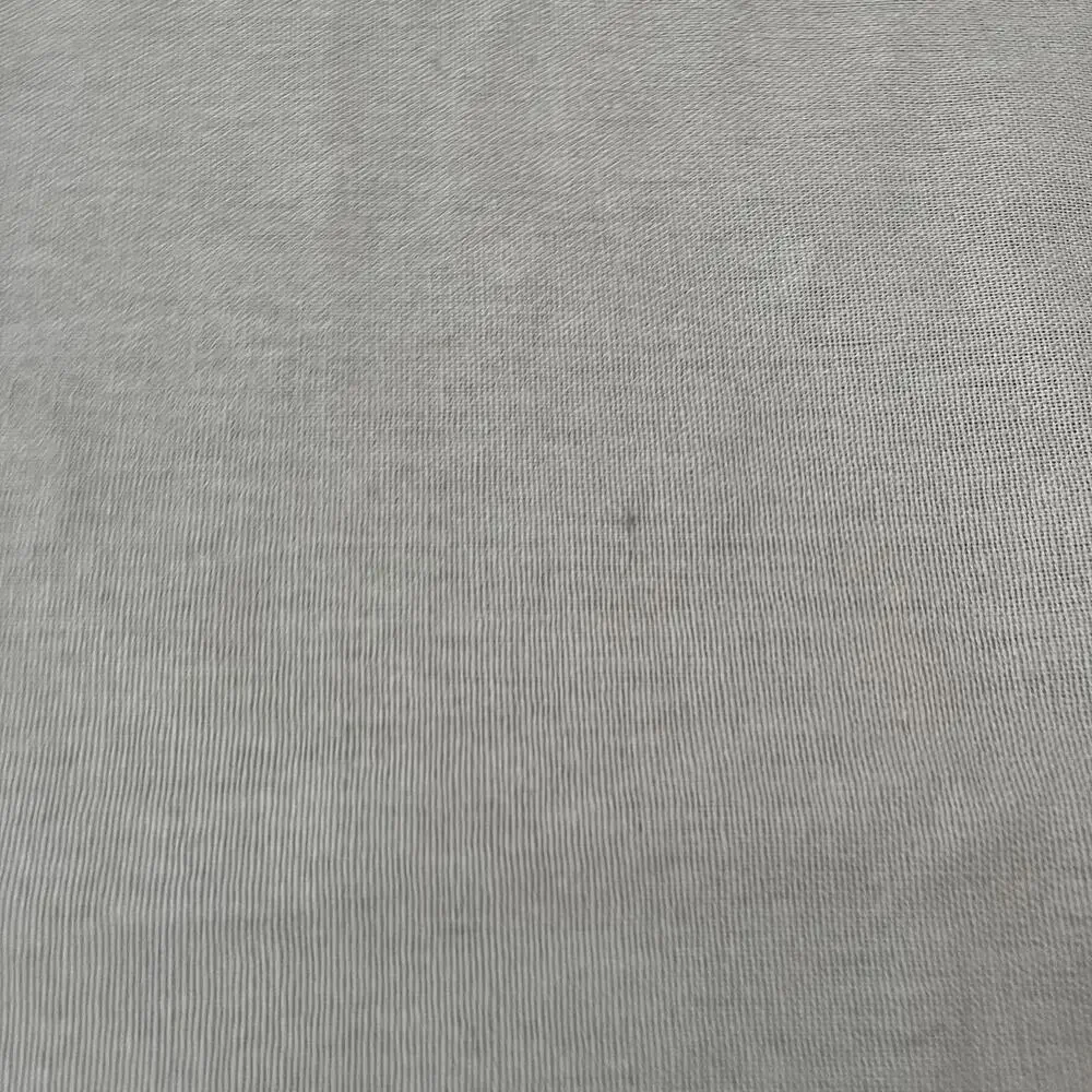 2 West Elm Gray Linen Blend Grommet Curtain Panels 48x96in